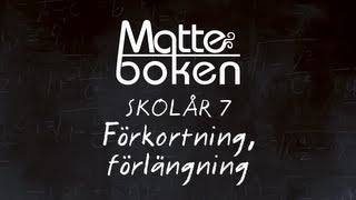 Förkortning förlängning  Lektion 1  Skolår 7 [upl. by Anitnemelc]