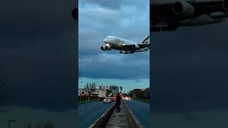 Emirates Airbus A380861 coming from Dubai to landing 🛬 Heathrow Airport London [upl. by Welch735]