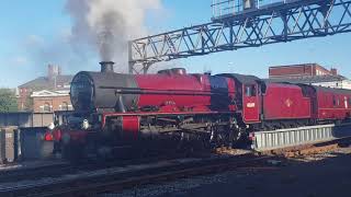 LMS Jubilee Class 6P 460 45699 Galatea Shrewsbury Departing [upl. by Fabozzi]