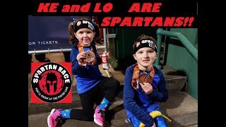 KIDS FENWAY PARK SPARTAN RACE with Ke and Lo [upl. by Ecidnak]