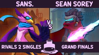 The Inkwell GRAND FINALS  sans Wrastor vs Sean Sorey Clairen  Rivals of Aether II [upl. by Ketchum]