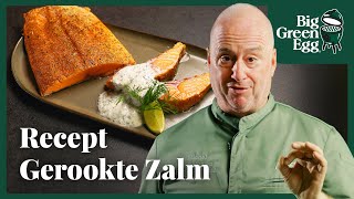 De ultieme gerookte zalm met dillesaus  Big Green Egg Recept [upl. by Kiel]