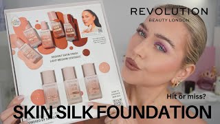 new makeup revolution skin silk serum foundation first impressions review makeuprevolution [upl. by Mimajneb826]