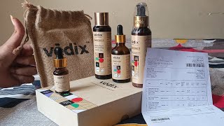 i ordered vedix customised antihairfall hair regime  how to apply and all in detail [upl. by Hgielar]