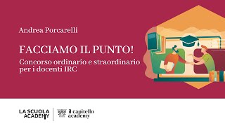 Facciamo il punto Concorso ordinario e straordinario per i docenti IRC [upl. by Nerat794]