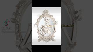 Marshalls Halloween 2024 CHRISTIAN SIRIANO NEW YORK 30in Gothic Goth Mirror With Skeleton halloween [upl. by Fonz752]