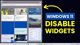 How to Disable Widgets on Windows 11 [upl. by Henriette]