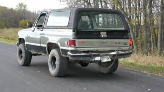 K5 Blazer Burnouts  POSI and blowing the rear end out [upl. by Nytsud]