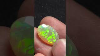 FACETED OPAL WITH FANCY PATTERN ❤️youtubeshorts shortsviral shortvideos shorts viralvideo opal [upl. by Sabah]