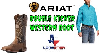 Ariat Square Toe Boots  My Review Of The Double Kicker Western Boot [upl. by Peery585]