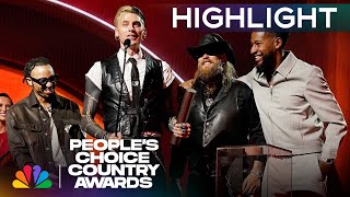 MGK Is Thrilled to Win The Crossover Song of 2024 at the Peoples Choice Country Awards  NBC [upl. by Cohleen183]