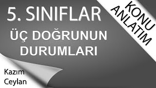 5 SINIF AYNI DÜZLEMDE ÜÇ DOĞRU [upl. by Attenaj]