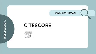 Citescore [upl. by Airrotal]