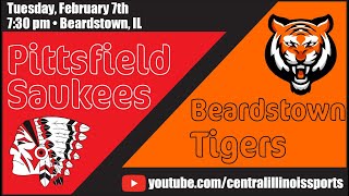 Pittsfield at Beardstown High School Boys Basketball [upl. by Aelyk]