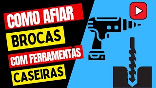 Como Afiar Brocas Desgastadas com Ferramentas Caseiras Economize e Recupere Brocas Cegas [upl. by Aicrop]