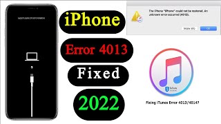 iPhone XSXS MaxXR1111 Pro Max Error 4013 fix iPhone Restart on Apple logo fix 2022 [upl. by Antrim]