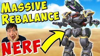 Massive Weapons amp Robots REBALANCE War Robots Test Server Info WR [upl. by Ajan107]