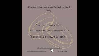 Urlop okolicznościowy biznes praca motywacja rozwój urlop wesele slub pogrzeb [upl. by Melodee]