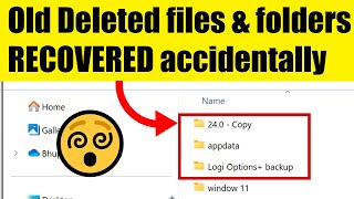 How I accidentally RECOVER DELETED FILES Windows  CAUTION [upl. by Dnomse]