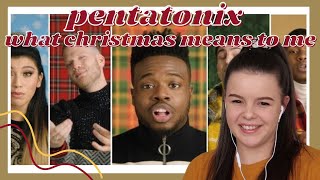 Pentatonix  What Christmas Means To Me Official Video Reaction  Carmen Reacts [upl. by Ayocat]