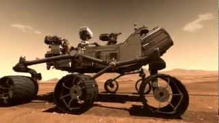 Misión a Marte del Robot Curiosity a la superficie marciana [upl. by Fulmis]