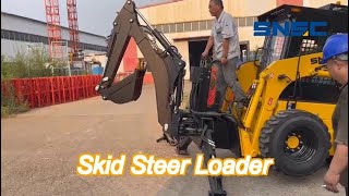 hydraulic compact skid steer loaders 350kg 500kg 850kg 1050kg with quick hitch optional [upl. by Irap605]