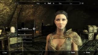 SKYRIM Female Breton Character Creation SETTINGS BELOW No Mods [upl. by Levitan102]