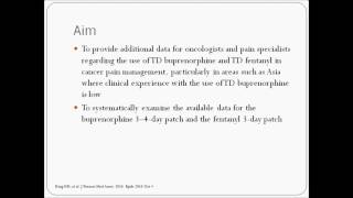 Transdermal buprenorphine and fentanyl patches in cancer pain140320 [upl. by Nalyk553]