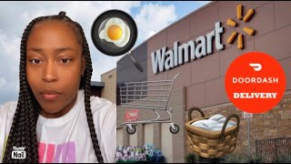 SPEND THE DAY WITH ME COOKING BREAKFAST LAUNDRY DOOR DASHING SHOPPING AT WALMART [upl. by Lleon247]