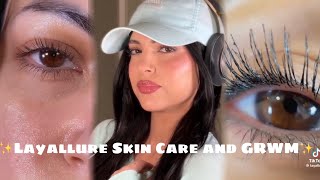 Layallure Skin Care and GRWM ASMR tiktok 10minute compilation ✨ [upl. by Einnoj]