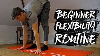 15 Minute Beginner Stretch Flexibility Routine FOLLOW ALONG [upl. by Llenram687]