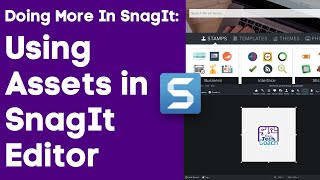 Doing More In SnagIt Using Assets in SnagIt Editor [upl. by Magan]