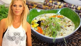 Corn Chowder Recipe  Warm PlantBased Gourmet Delight [upl. by Loesceke570]