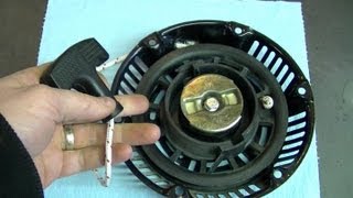 HOW TO  Generator Pull Cord Repair [upl. by Doherty]