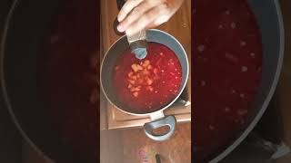 How to Make Authentic Russian Veg Borscht Soup  Easy Vegetarian Recipe [upl. by Blanka]