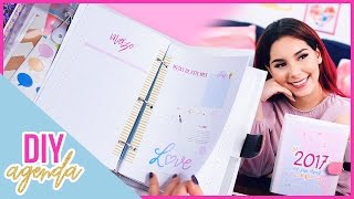 DIY AGENDA 2017 para imprimir gratis Haz tu propia agenda fácil y bonita ♥ Jimena Aguilar [upl. by Ehtiaf355]