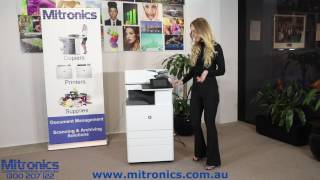 HP A3 Copier Printer MFP E87660 How to Change Waste Toner Cartridge help from Mitronics [upl. by Siegler270]