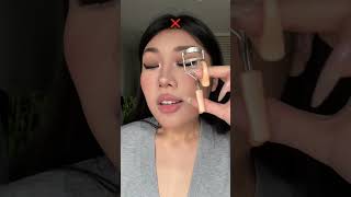 A useful hack for eyelash curling👁✨mascara mascaratutorial [upl. by Fermin]