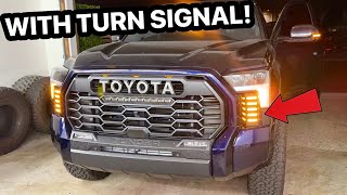 2024 Tundra Teardrop Fang Light Install Sequential  DRL [upl. by Anirhtak]