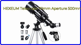 REVIEW 2024 HEXEUM Telescope 70mm Aperture 500mm ESSENTIAL details [upl. by Egarton]