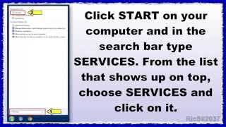 How to open the Windows Services console to stop or start Services from loading when computer starts [upl. by Lerad]