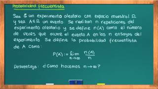 0625 Probabilidad frecuentista [upl. by Aehsa]