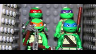 Teenage Mutant Ninja Turtles Official Movie CLIP  The Elevator 2014  Ninja Turtle Movie HD LEGO [upl. by Trinl]