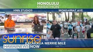 2023 Honolulu Marathon weekend kicks off with Kalakaua Merrie Mile [upl. by Adiaz87]