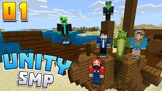 STARTING FRESH Unity SMP EP1 Minecraft Survival Lets Play [upl. by Bamberger253]