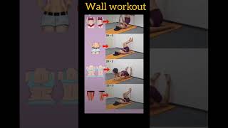 Wall pilates workoutflattummyworkoutytshorts [upl. by Aibar803]