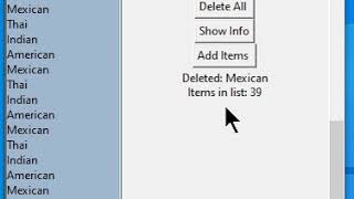 tkinter listbox demo in Python [upl. by Zilevi]