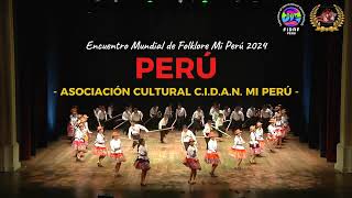 SANTIAGO HUANCAYO  AC CIDAN MI PERÚ EN ENCUENTRO MUNDIAL DE FOLKLORE MI PERU 2024 [upl. by Nomsed740]