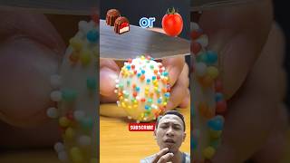 Coklat Atau Tomat ❓ funny candy food satisfying chocolate greenscreen comedy [upl. by Toth]