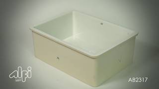 ALFI brand AB2317 23 Inch White Fireclay Undermount Kitchen Sink [upl. by Prosser]